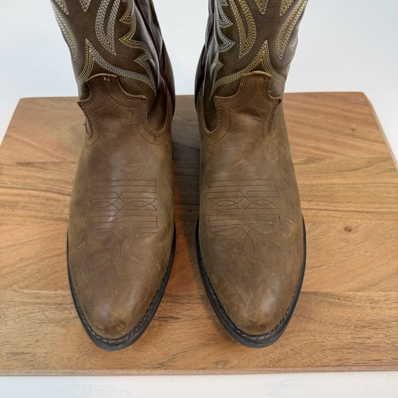 Mens Laredo 12" London Western Boots 4212 Pull On Western Cowboy Boots Size 9 D - Picture 4 of 8